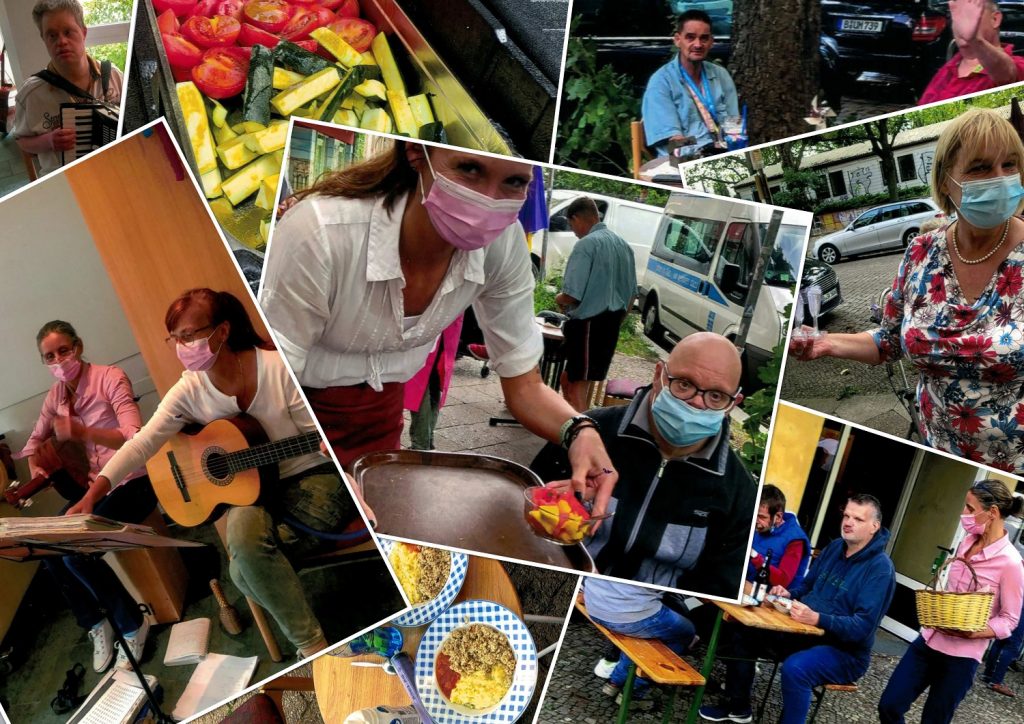 Eine Collage von Fotos vom Sommer-Fest 2021